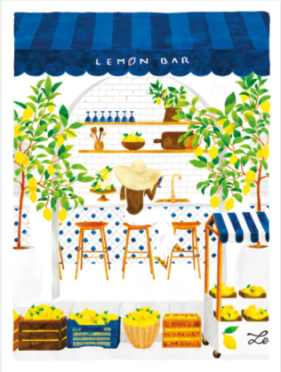 Affiche Lemon bar - 18x24cm