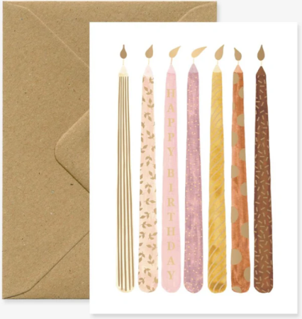 Carte anniversaire - Bougies