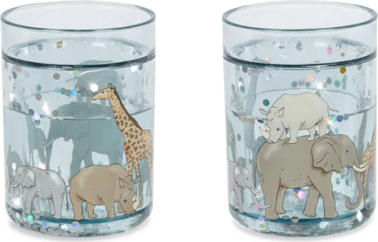 Verre à l'unité glitter - Safari 