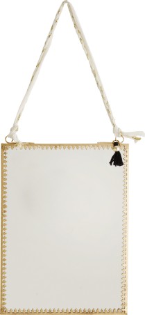 Miroir doré - Cordon coton