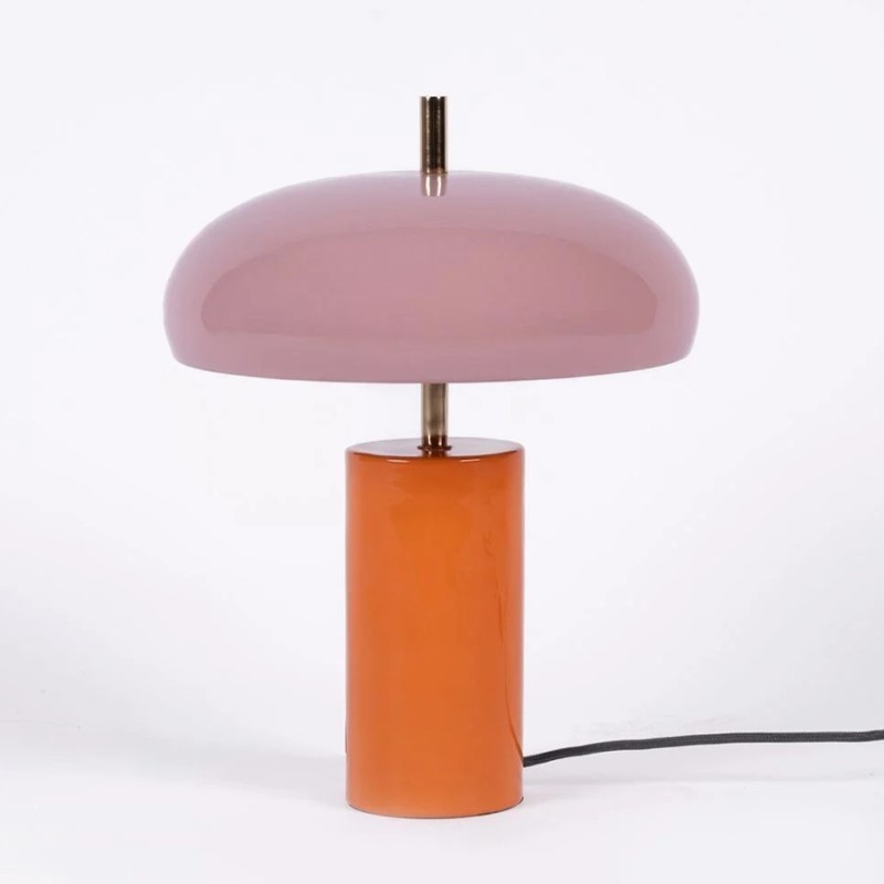 Lampe à poser - Rose et orange