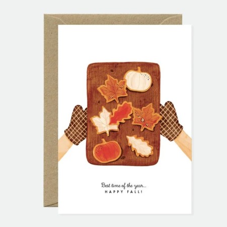 Carte - Cookies d'automne