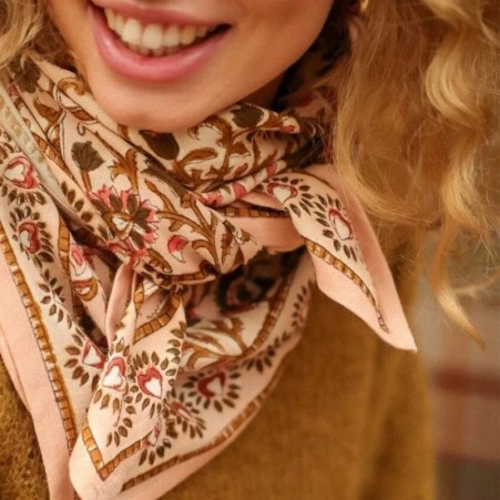 Foulard - Mina rose poudre