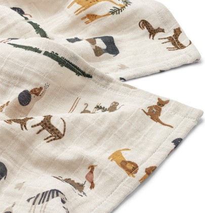 Set de 2 langes Lewis en coton bio - All together