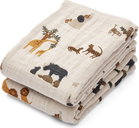 Set de 2 langes Lewis en coton bio - All together