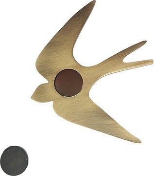Bijou mural aimanté grand modèle 2 - Hirondelle