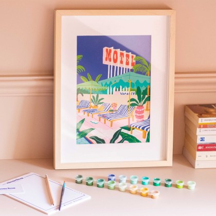 Kit de peinture au numéro - The motel pool