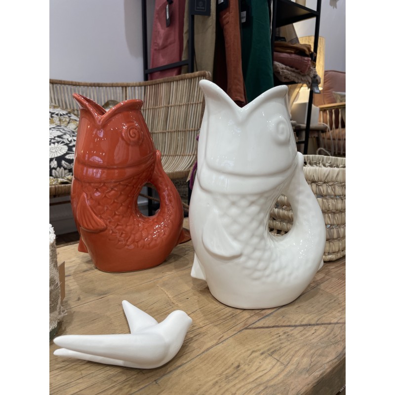 Vase ceramic Poisson GM - Terracotta