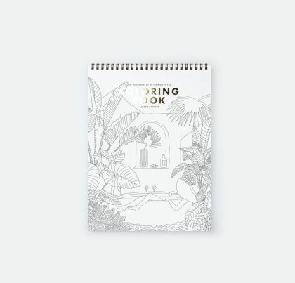 Carnet de coloriage -  Exotic bathtub