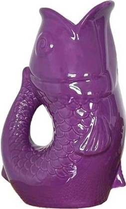 Grand vase Poisson - Violet