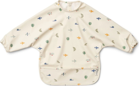 Bavoir Tablier Merle - Aviateur / Ecru 