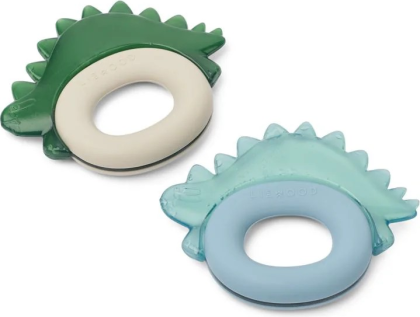 Lot de 2 anneaux de dentition Rita dinosaure