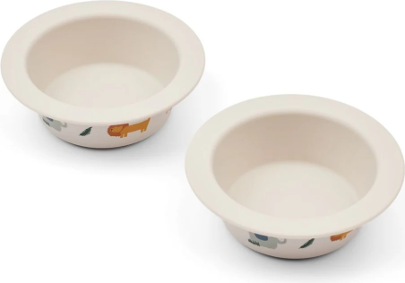 Bol peony à ventouse - Safari Sandy Mix - Liewood