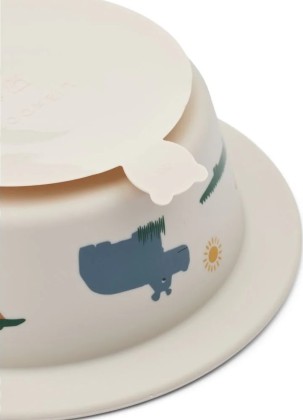 Bol peony à ventouse - Safari Sandy Mix - Liewood