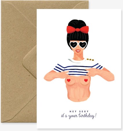 Carte Happy Birthday - Sexy
