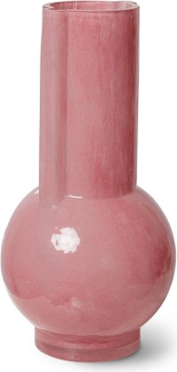Vase en verre - Rose
