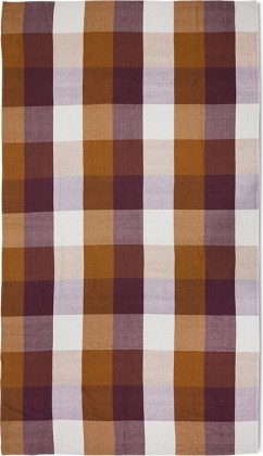 Nappe à carreaux - Ambre/Prune