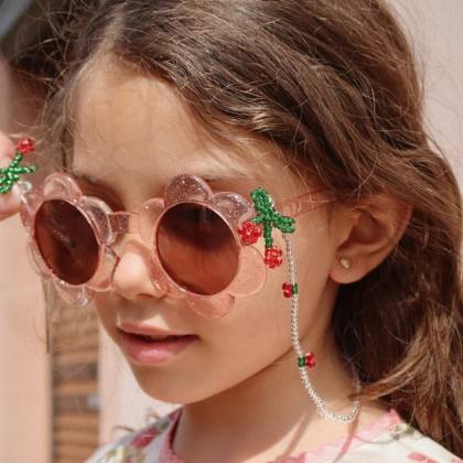 Lunettes de soleil 5-10 ans - Glitter rose