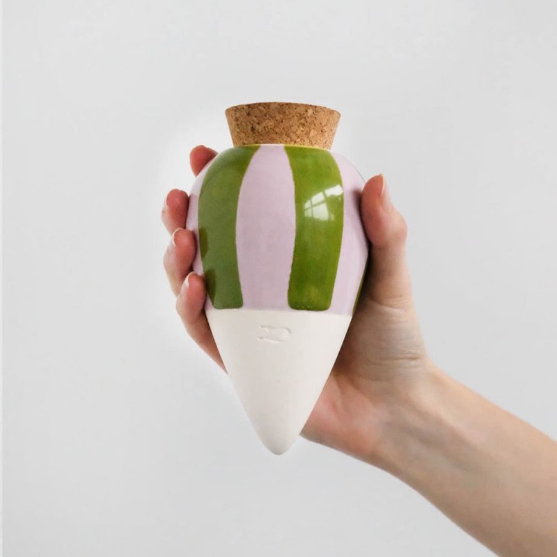 Olla - Rayé vert et lilas - Pépin