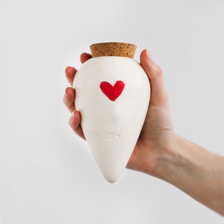 Olla - Blanc et coeur rouge - Pépin