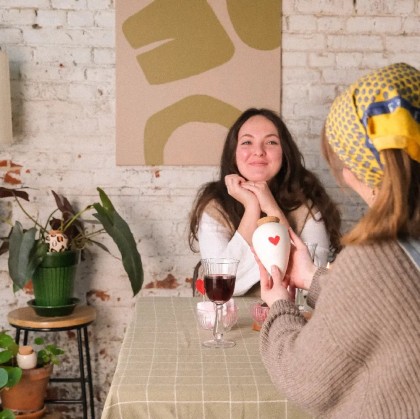 Olla - Blanc et coeur rouge - Pépin