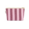 Pochette Sofia - Rayures Bordeaux / Bubble pink