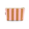 Pochette Sofia - Rayures Caramel / Strawberry