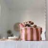 Pochette Sofia - Rayures Caramel / Strawberry