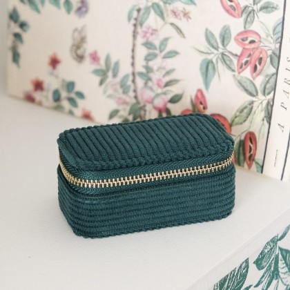 Boîte à bijoux velours vert - Marie