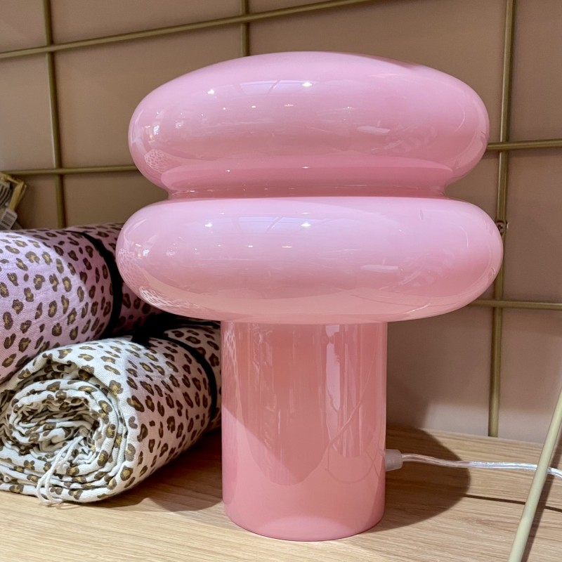 Lampe en verre Pauline - Rose