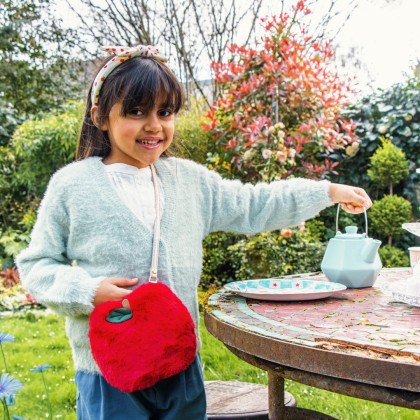 Sac en fausse fourrure enfant - Rosy - Pomme