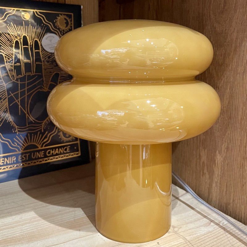 Lampe en verre Pauline - Ocre