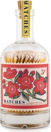 Bouteille d'allumettes - Flowers