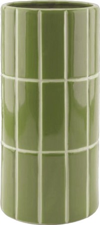 Vase carrelage - Kaki