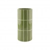 Vase carrelage - Kaki