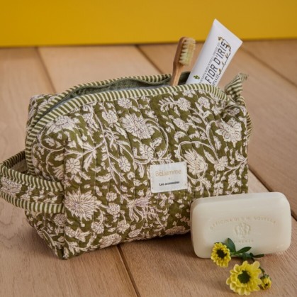 Trousse de toilette petit format - Anjali kaki
