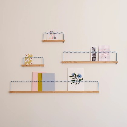 Etagère Super-Poses Onde - Bleu - Moyen Modèle