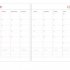 Agenda 18 mois - Fleur rouge