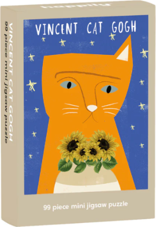 Mini puzzle - Vincent Cat Gogh - Happily