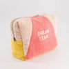 Trousse de toilette éponge - Dream team jaune