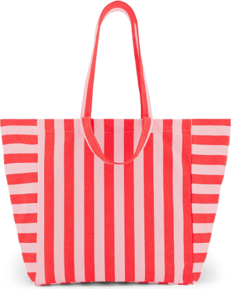 Sac cabas Elisa - rayures tomato/candy - Rose in April