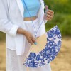 Eventail - fleurs bleues - Fisura