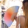 Eventail - « Gradient » bleu et orange - Fisura