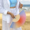 Eventail - « Gradient » bleu et orange - Fisura