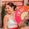 Eventail - I'm hot (rose et orange) - Fisura
