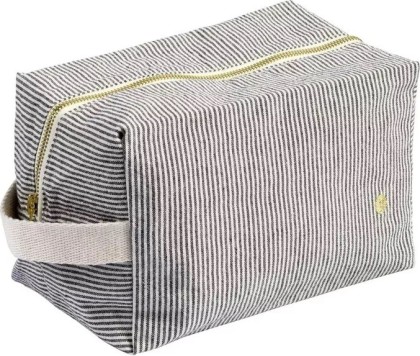 Trousse cube Finette caviar - GM