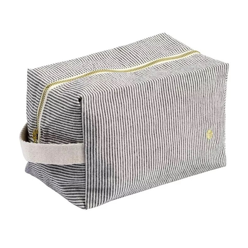 Trousse cube Finette caviar - GM
