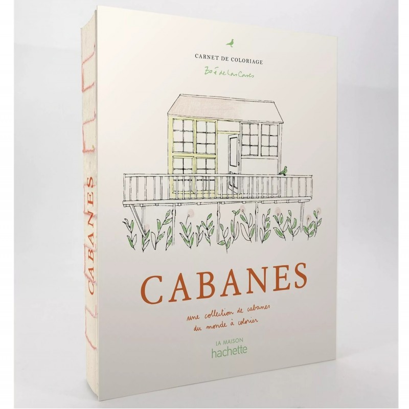 Carnet de coloriage - Cabanes