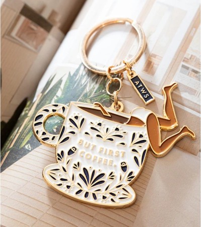 Porte clé - First coffee