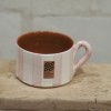 Mug large rayures verticales - mauve
